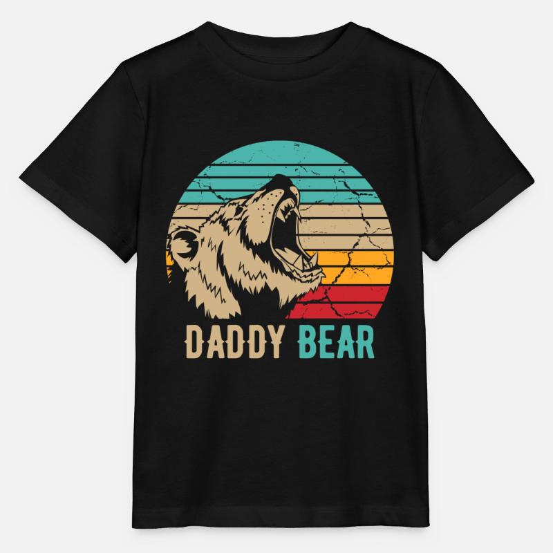 Papa Ours - T-shirt bio MINI CREATOR Stanley/Stella Enfant - noir