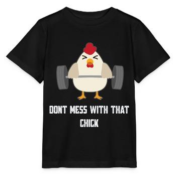 L'entraînement en force - T-shirt bio MINI CREATOR Stanley/Stella Enfant - noir - Devant - Mikhail (115cm)