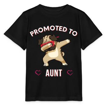 Gefördert zu Tante, Nette Tante, Neue Tante, Lustig - Stanley/Stella Kinder T-Shirt MINI CREATOR  - Schwarz - Vorne - Mikhail (115cm)