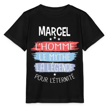 Marcel l'homme le mythe la légende - T-shirt bio MINI CREATOR Stanley/Stella Enfant - noir - Devant - Mikhail (115cm)