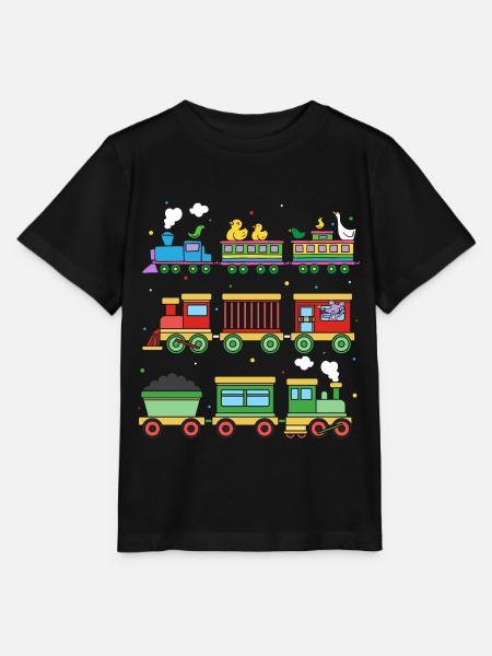 Eisenbahn Dampflock Eisenbahner Lokführer Lokomoti - Stanley/Stella Kinder T-Shirt MINI CREATOR - Schwarz
