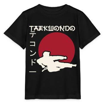 Taekwondo. Kampfsport. Geschenkidee. Japan - Stanley/Stella Kinder T-Shirt MINI CREATOR  - Schwarz - Vorne - Mikhail (115cm)