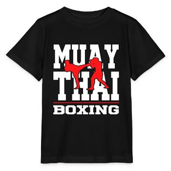 Muay Thai thai boxing boxing kickboxing sport t-shirt - T-shirt bio MINI CREATOR Stanley/Stella Enfant - noir - Devant - Mikhail (115cm)