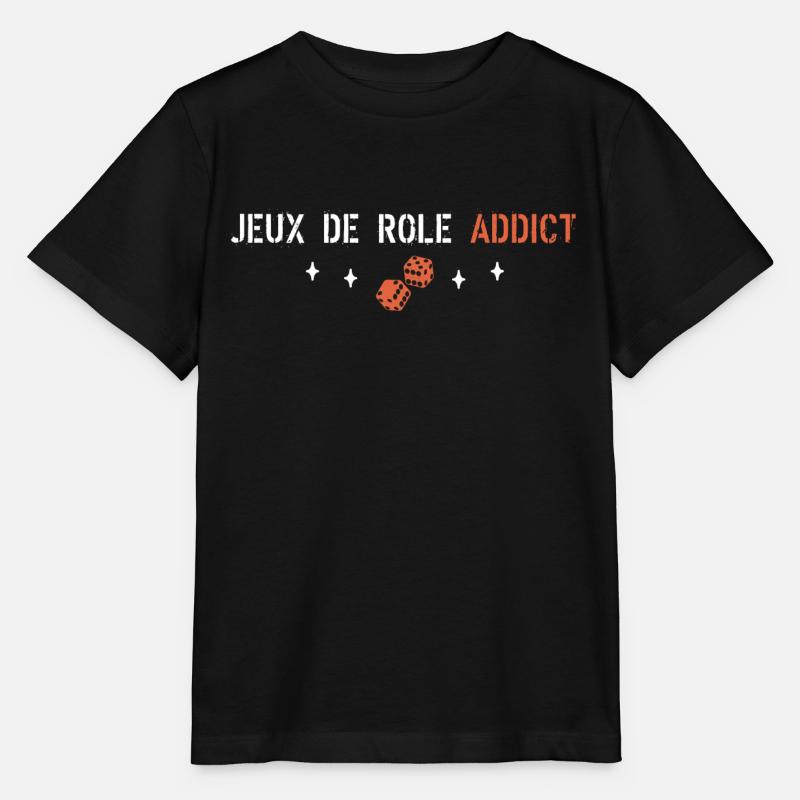 Jeux de rôle addict - T-shirt bio MINI CREATOR Stanley/Stella Enfant - noir