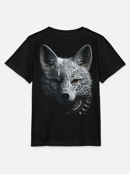 Fuchs Tierliebhaber Geschenk Wildtier Tier Motiv - Stanley/Stella Kinder T-Shirt MINI CREATOR  - Schwarz
