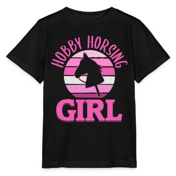 Hobby Horse Hobby Horsing Hobbyhorse Cadeau - T-shirt bio MINI CREATOR Stanley/Stella Enfant - noir - Devant - Mikhail (115cm)