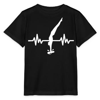 Herzschlag Turmspringer - Wassersport Athlet - Stanley/Stella Kinder T-Shirt MINI CREATOR  - Schwarz - Vorne - Mikhail (115cm)