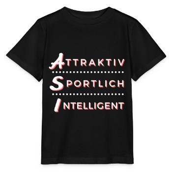 ASI - Attraktiv Sportlich Intelligent - Stanley/Stella Kinder T-Shirt MINI CREATOR  - Schwarz - Vorne - Mikhail (115cm)