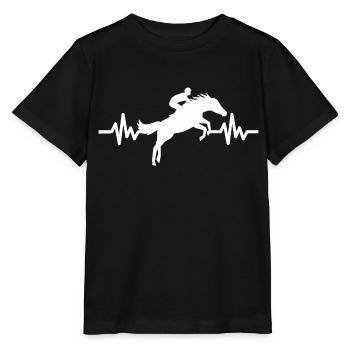 Heartbeat Horse - Stallion Mare Ross Equestrian - Stanley/Stella MINI CREATOR Kids’ T-Shirt - black - Front - Mikhail (115cm)