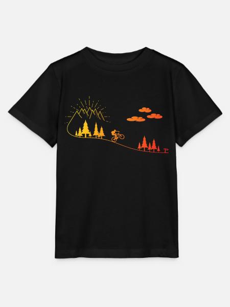 Fiets Mountainbike Mountainbike MTB Kids - Stanley/Stella Kinder-T-shirt MINI CREATOR  - zwart