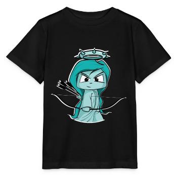 süße Freiheitsstatue, Bogenschützin, Bogenschießen - Stanley/Stella Kinder T-Shirt MINI CREATOR  - Schwarz - Vorne - Mikhail (115cm)