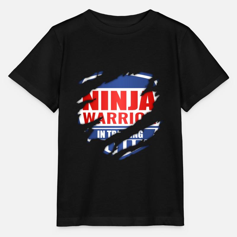 Ninja Warrior In Training - Stanley/Stella Kinder T-Shirt MINI CREATOR - Schwarz