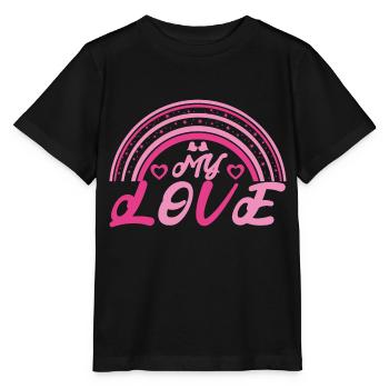 Mein Liebling. Freundin Geschenk. Geschenk Buddy. - Stanley/Stella Kinder T-Shirt MINI CREATOR  - Schwarz - Vorne - Mikhail (115cm)