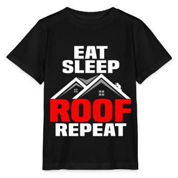 Roofing craft roof master roofing profession - Stanley/Stella MINI CREATOR Kids’ T-Shirt - black - Front - Mikhail (115cm)
