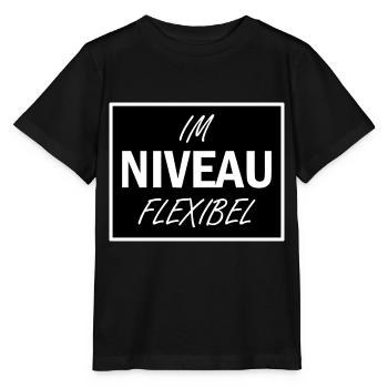 Drôle de phrase Niveau - T-shirt bio MINI CREATOR Stanley/Stella Enfant - noir - Devant - Mikhail (115cm)