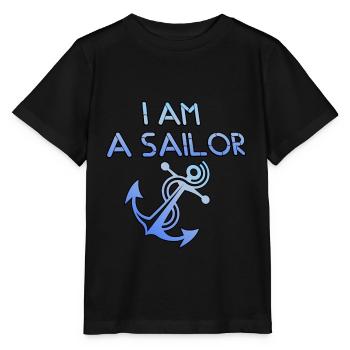 Je suis un marin "je suis un marin" - T-shirt bio MINI CREATOR Stanley/Stella Enfant - noir - Devant - Mikhail (115cm)