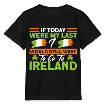 Irish Irish Flag Ireland Holiday Gift - Stanley/Stella MINI CREATOR Kids’ T-Shirt - black - Front - Mikhail (115cm)