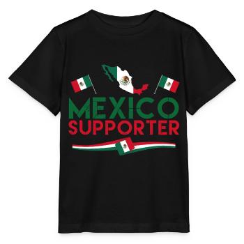 fan de Mexico supporter. Supporter de Mexique. - T-shirt bio MINI CREATOR Stanley/Stella Enfant - noir - Devant - Mikhail (115cm)