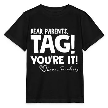 Last Day of School Funny Parents' Day - Stanley/Stella MINI CREATOR Kids’ T-Shirt - black - Front - Mikhail (115cm)