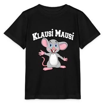Klaus vorname Klausi Maus witzig Mausi tshirt - Stanley/Stella Kinder T-Shirt MINI CREATOR  - Schwarz - Vorne - Mikhail (115cm)