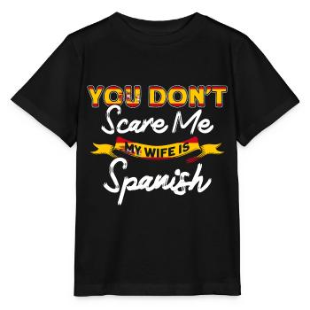Drapeau espagnol Cadeau racines espagnoles - T-shirt bio MINI CREATOR Stanley/Stella Enfant - noir - Devant - Mikhail (115cm)