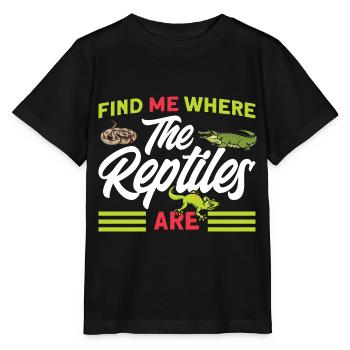 Reptiles Reptile Lovers Lézards Cadeau - T-shirt bio MINI CREATOR Stanley/Stella Enfant - noir - Devant - Mikhail (115cm)