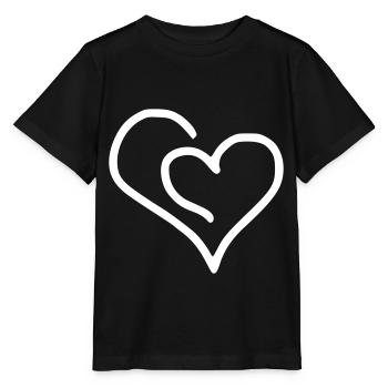 Herz Emoji Skizze - Stanley/Stella Kinder T-Shirt MINI CREATOR  - Schwarz - Vorne - Mikhail (115cm)
