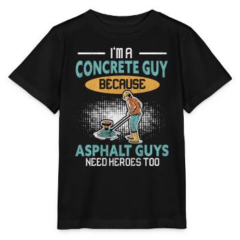KW1 Constructeurs de béton - T-shirt bio MINI CREATOR Stanley/Stella Enfant - noir - Devant - Mikhail (115cm)
