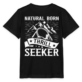 Natural Born Thrill Seeker Montagnes russes - T-shirt bio MINI CREATOR Stanley/Stella Enfant - noir - Devant - Mikhail (115cm)