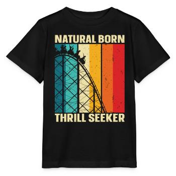 Natural Born Thrill Seeker Montagnes russes - T-shirt bio MINI CREATOR Stanley/Stella Enfant - noir - Devant - Mikhail (115cm)