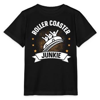 Roller Coaster Junkie Roller Coaster - Stanley/Stella MINI CREATOR Kids’ T-Shirt - black - Front - Mikhail (115cm)