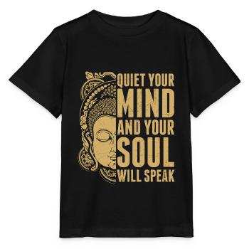 L’ de l’hindouisme parle bouddhiste Cooles - T-shirt bio MINI CREATOR Stanley/Stella Enfant - noir - Devant - Mikhail (115cm)