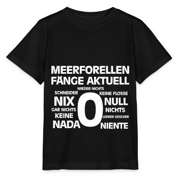 Meerforellenfänge aktuell Null Geschenke Angler - Stanley/Stella Kinder T-Shirt MINI CREATOR  - Schwarz - Vorne - Mikhail (115cm)