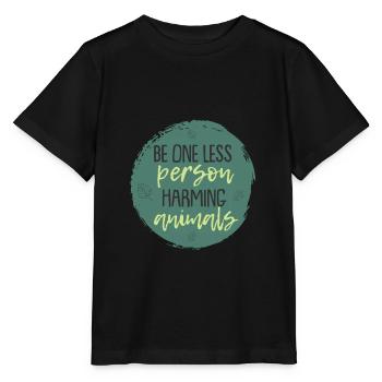 Vegetarier Tiere verletzen Cooles Geschenk - Stanley/Stella Kinder T-Shirt MINI CREATOR  - Schwarz - Vorne - Mikhail (115cm)