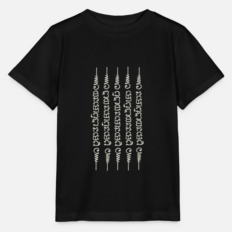 Sak Yant Thai Tattoo Cinq lignes Muay Thai - T-shirt bio MINI CREATOR Stanley/Stella Enfant - noir