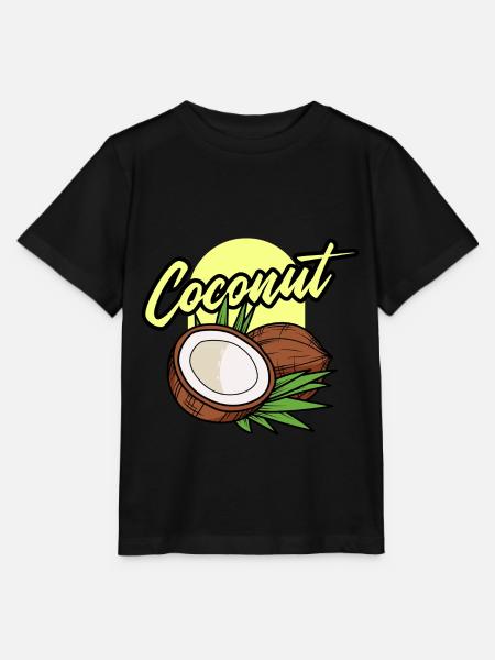 Kokosnuss Sommer Cooles Geschenk - Stanley/Stella Kinder T-Shirt MINI CREATOR - Schwarz