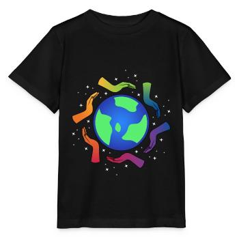 Tolérance Mains Cohésion Cadeau cool - T-shirt bio MINI CREATOR Stanley/Stella Enfant - noir - Devant - Mikhail (115cm)