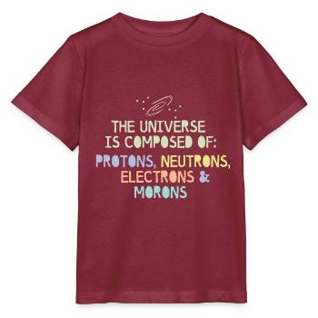 Universe - Stanley/Stella MINI CREATOR Kids’ T-Shirt - burgundy - Front - Kain (125cm)