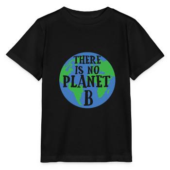 Il n’y a pas de planète B changement climatique cadeau - T-shirt bio MINI CREATOR Stanley/Stella Enfant - noir - Devant - Mikhail (115cm)