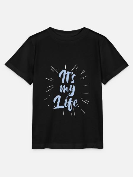 It's my Life - Stanley/Stella Kinder T-Shirt MINI CREATOR - Schwarz