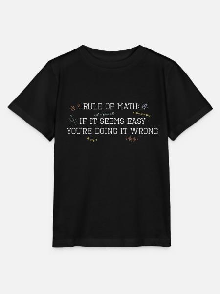 Mathe Regeln komplex einfach - Stanley/Stella Kinder T-Shirt MINI CREATOR  - Schwarz