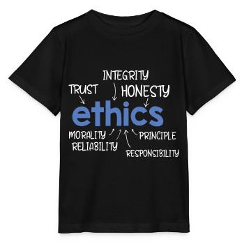 Éthique Mot Description - T-shirt bio MINI CREATOR Stanley/Stella Enfant - noir - Devant - Mikhail (115cm)