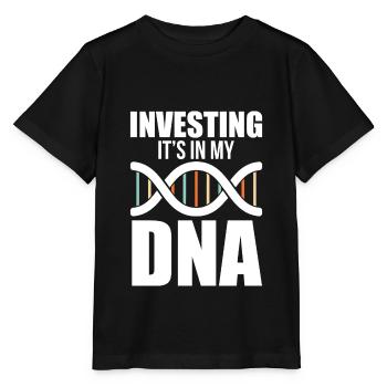 Investieren Kapital Cash ist in meiner DNA - Stanley/Stella Kinder T-Shirt MINI CREATOR  - Schwarz - Vorne - Mikhail (115cm)