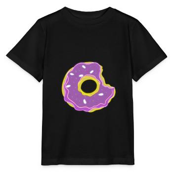 donut - Stanley/Stella MINI CREATOR Kids’ T-Shirt - black - Front - Mikhail (115cm)
