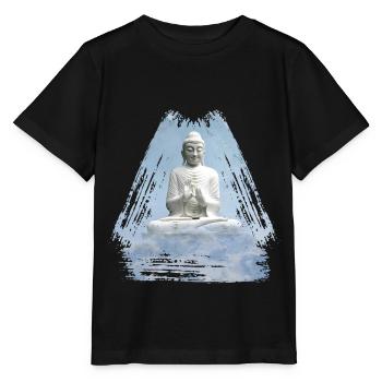 buddha 1 - T-shirt bio MINI CREATOR Stanley/Stella Enfant - noir - Devant - Mikhail (115cm)