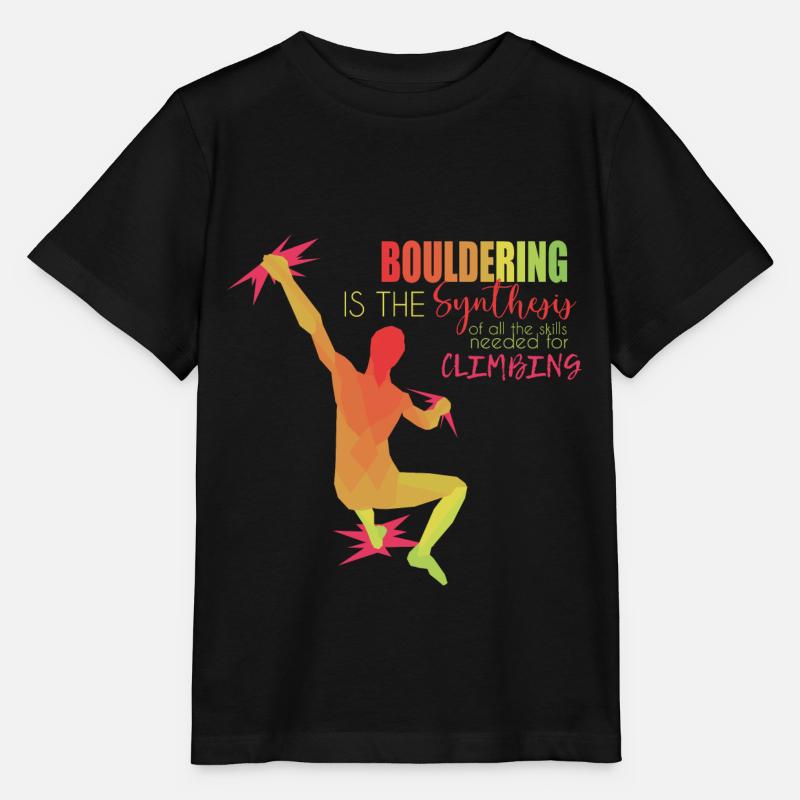 Bouldern - Stanley/Stella Kinder T-Shirt MINI CREATOR  - Schwarz