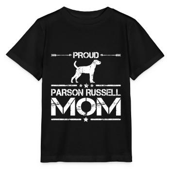 Parson Russell Terrier Proud Mom - T-shirt bio MINI CREATOR Stanley/Stella Enfant - noir - Devant - Mikhail (115cm)