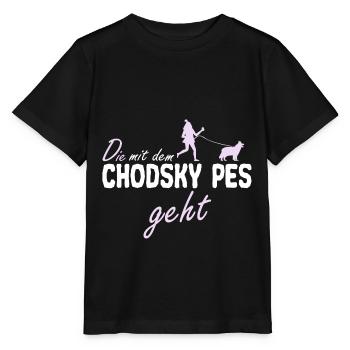 Chodsky Pes Bohemian Shepherd Funny saying - Stanley/Stella MINI CREATOR Kids’ T-Shirt - black - Front - Mikhail (115cm)