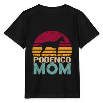 Podenco Canario Mama - Stanley/Stella MINI CREATOR Kids’ T-Shirt - black - Front - Mikhail (115cm)