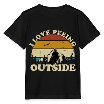J’adore faire dehors. j’adore faire dehors - T-shirt bio MINI CREATOR Stanley/Stella Enfant - noir - Devant - Mikhail (115cm)